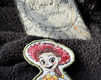 Cowgirl Jessie Embroidered Iron-On Patch: Toy Story Inspired