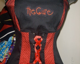 The Cure Robert Smith Goth Punk Unboned Corset