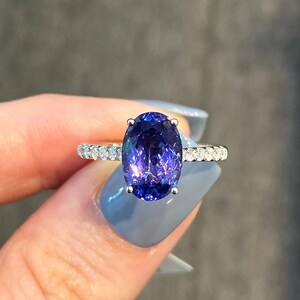 vintage blue sapphire ring 925 sterling silver ring engagement wedding anniversary ring gift for her blue sapphire ring gorgeous sapphire