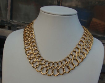 Vintage Anne Klein wide chain necklace