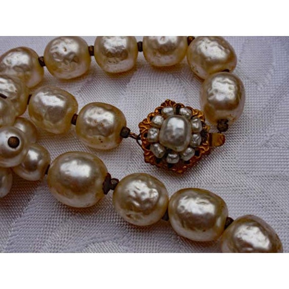 Miriam Haskell Faux Baroque Pearl necklace - image 6