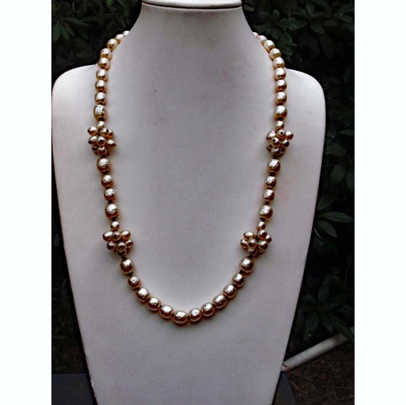 Miriam Haskell Faux Baroque Pearl necklace - image 2