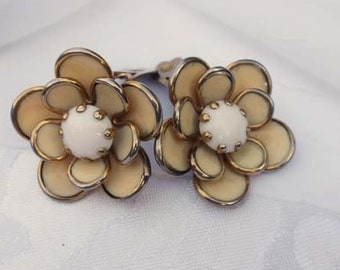 Vintage Flower Petal Earrings