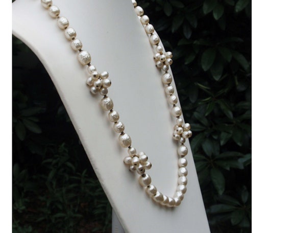 Miriam Haskell Faux Baroque Pearl necklace - image 1