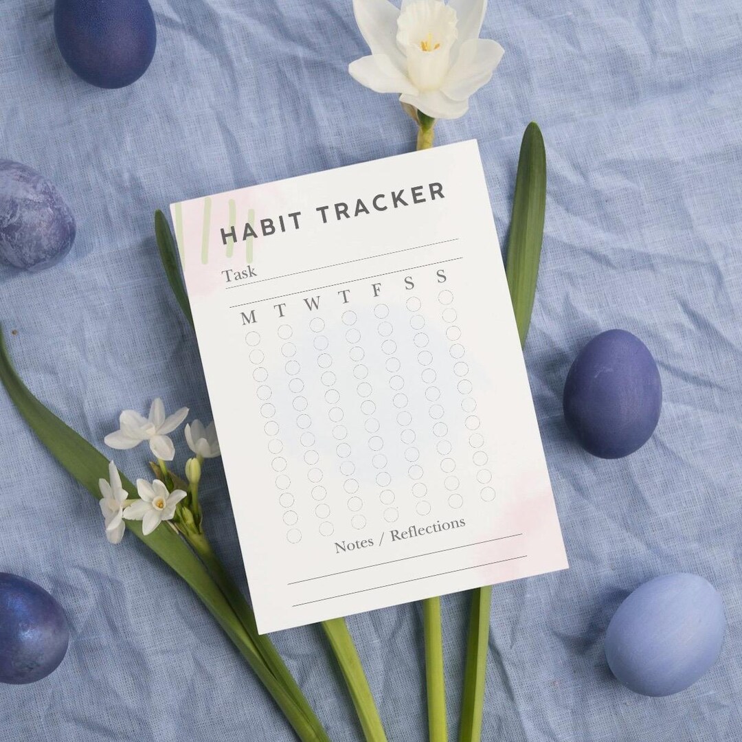 A3 Weekly Habit Tracker Printable (digital Download) - Etsy