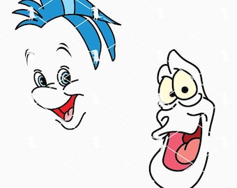 Cartoon Fish Face Svg Png, Magical Kingdom Svg, Mermaid Fish Svg Cricut Files