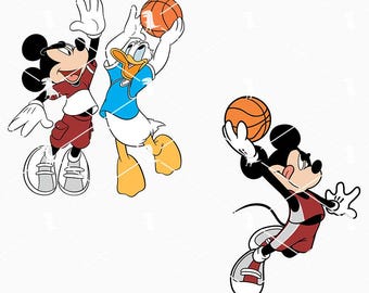Amis de souris basket-ball Svg, drôle souris sport Svg, mignon basket-ball Svg fichiers Cricut