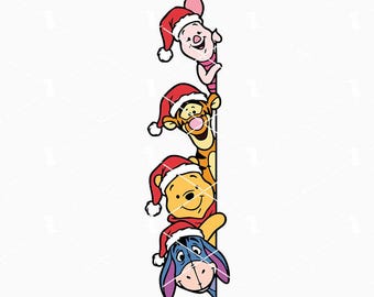 くまのプーさん クリスマス svg 25 アイテム SVG、jpg、Pdf、Png、Eps