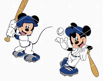 Ratón de béisbol SVG PNG, ratón deportivo SVG, lindo béisbol SVG Clipart