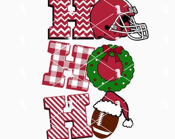 Fútbol navideño (Svg, PNG), divertido fútbol navideño (Svg), gorro de Papá Noel (Svg)