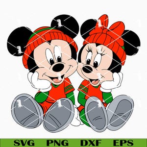 Mouse Christmas Svg Png, Family Christmas Svg, Holiday Season Svg Cut Files