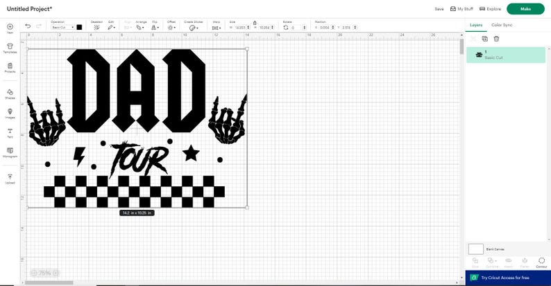 Może przedstawiać: Czarny projekt graficzny ze słowami "DAD TOUR" pogrubioną, gotycką czcionką. Projekt zawiera szkieletowe dłonie, błyskawicę, gwiazdę i wz&oacute;r szachownicy. Odpowiedni dla odzieży lub towar&oacute;w.