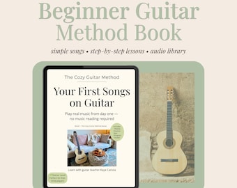 Książka z metodami gry na gitarze dla początkujących – proste piosenki, lekcje krok po kroku, biblioteka audio (do pobrania w formacie PDF)