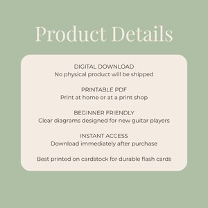 Tarjetas didácticas de acordes de guitarra para principiantes / 15 acordes esenciales (descarga en PDF) imagen 7