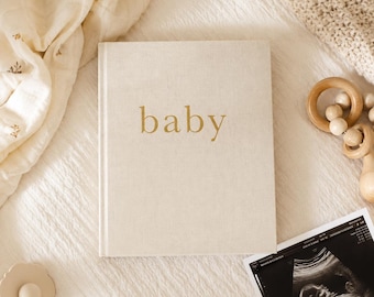 Babys erstes Jahr Erinnerungsbuch: Fotoalbum & Meilenstein-Tagebuch