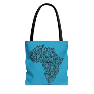 Künstlerische Afrika Karte Einkaufstasche, Boho Style Tasche, wiederverwendbare Einkaufstasche, Geschenk für Reisende, umweltfreundliche Tragetasche