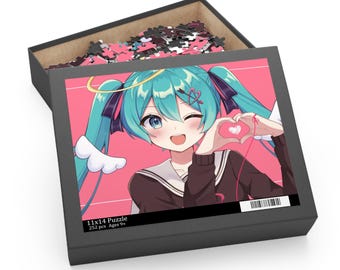 Hatsune Miku Anime-pussel, livfull Otaku-rumsdekor, 120-500 bitar