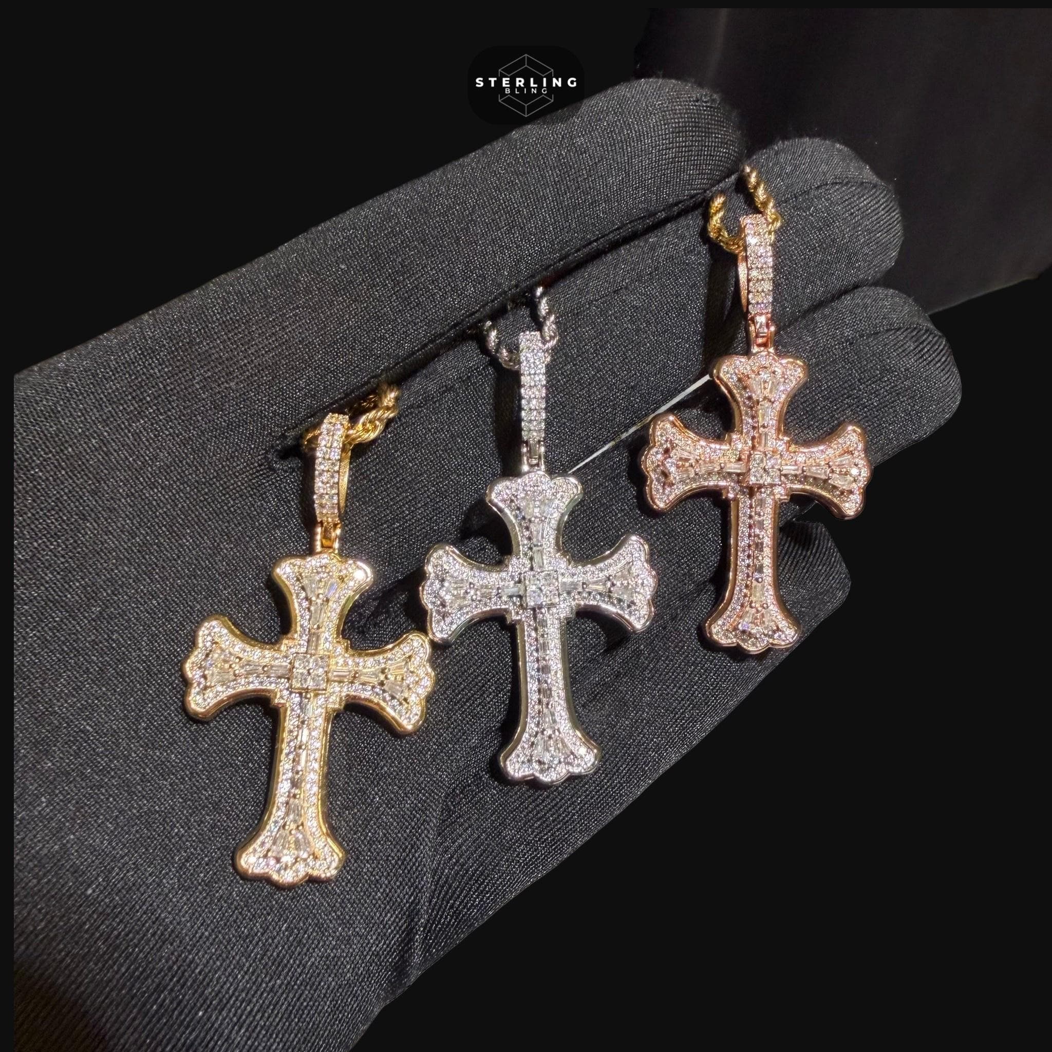 Fake Diamond Cross - Etsy