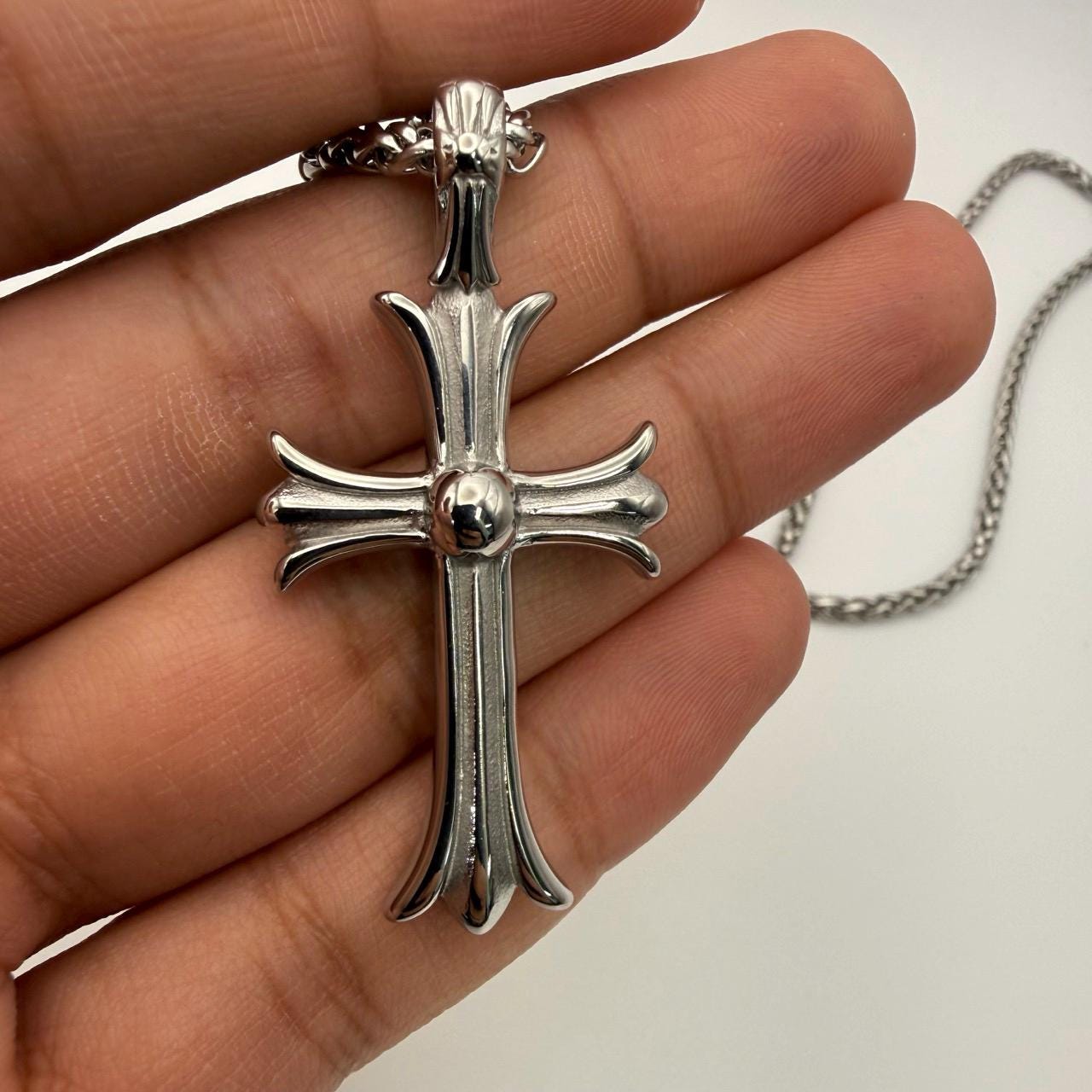 Chrome Hearts Cross Ball Necklace - Etsy