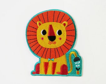 Be Brave and Kind Iron On Patch - Little Lion Embroidered Patch - Cute Embroidered Applique - Wearable Art