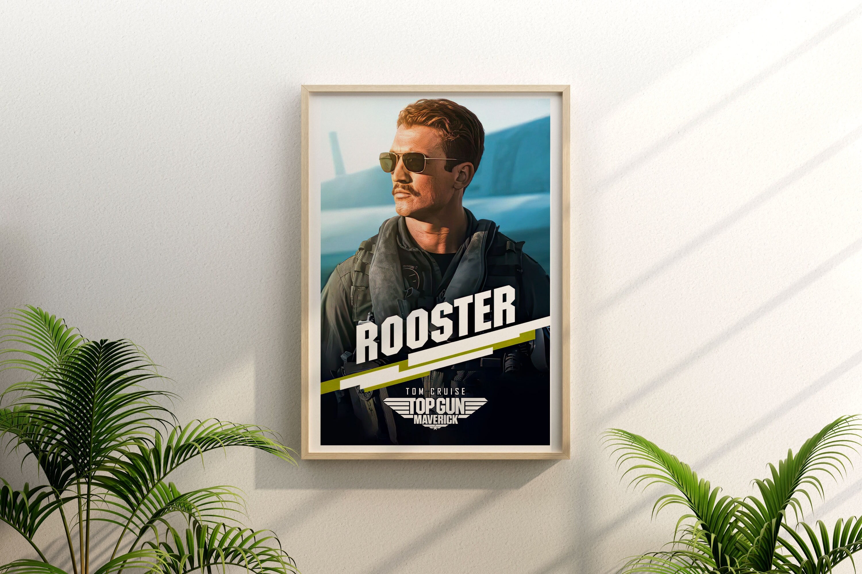 Top Gun Rooster Poster Top Gun Maverick Movie Print Bradley Etsy
