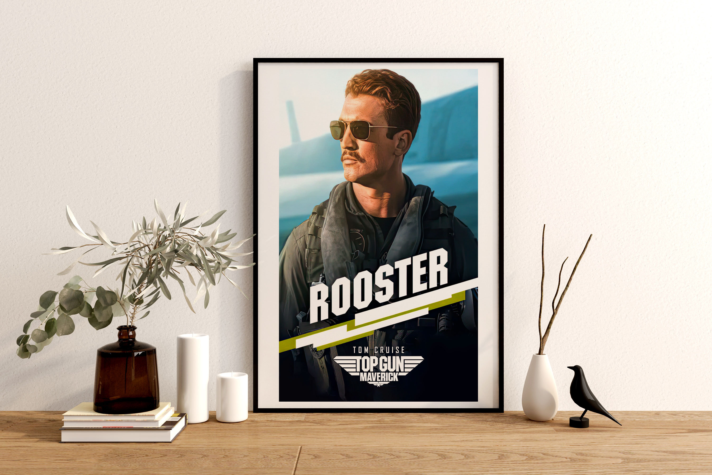 Top Gun Rooster Poster Top Gun Maverick Movie Print Bradley Etsy