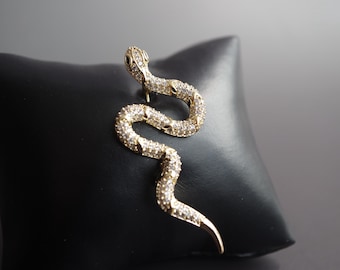 Gold Snake Brooch，Silver brooch，Luxury Jewelry Gift for Women，Party decorations,one-of-a-kind accessories,Party decorations