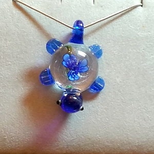 Inner Flower Glow-in-the-Dark Turtle Necklace