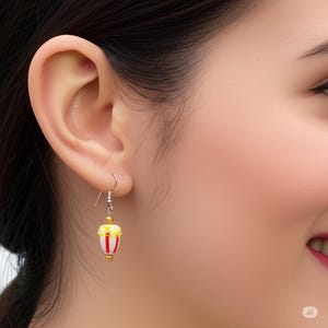 Kawaii Popcorn Earrings