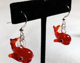 Kawaii Whale Earrings