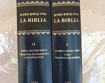 española bible libro hebrew-spanish,jewish tanakh old testament 5 books of moses