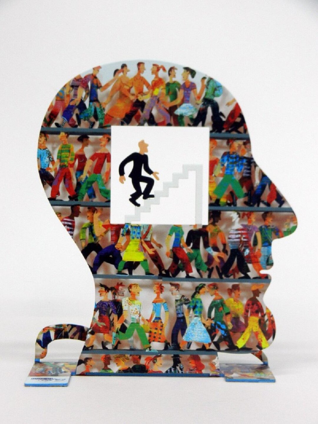 Sculpture Pop Art – Tête De Cycliste En Métal – Par David Gerstein – Head