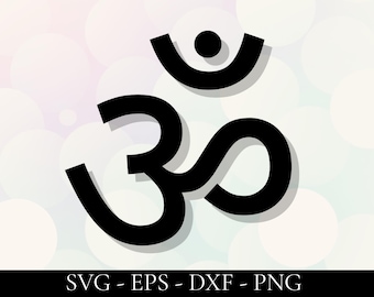 Om SVG - Om Aufkleber, Yoga SVG, Meditation Png, Namaste SVG, Hindu Symbol, Zen SVG, Achtsamkeit Aufkleber, spirituelle Cricut Cut Datei