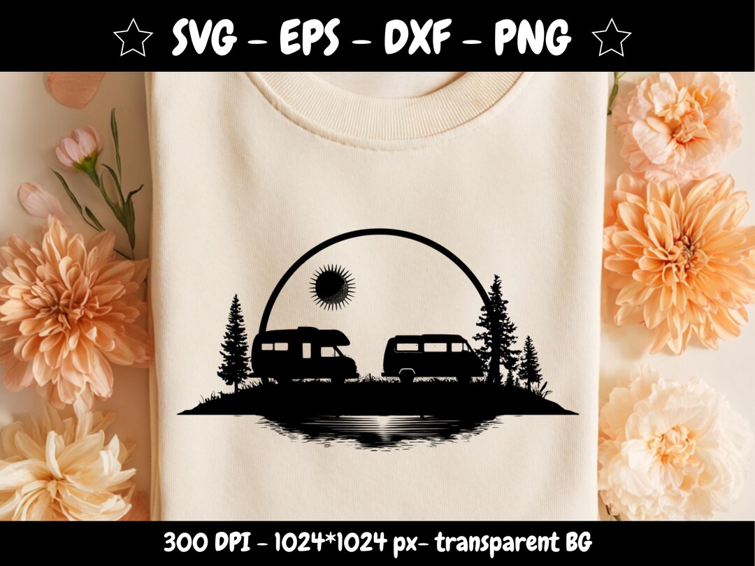 Van Life SVG - Retro Camper Van Decal (digital Download) - Etsy