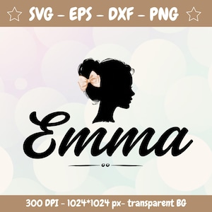 Emma Name SVG: Benutzerdefinierte Aufkleber Design für Cricut & Silhouette (Kommerzielle Nutzung) (Digitaler Download)