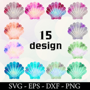 Seashell PNG Clipart Bundle — Coastal Nautical Beach Summer Svg | Ocean Shell Summer Design