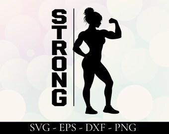 Gym Girl SVG -  Workout Shirt Decal for Fitness Women | Girl Power Motivation Gift