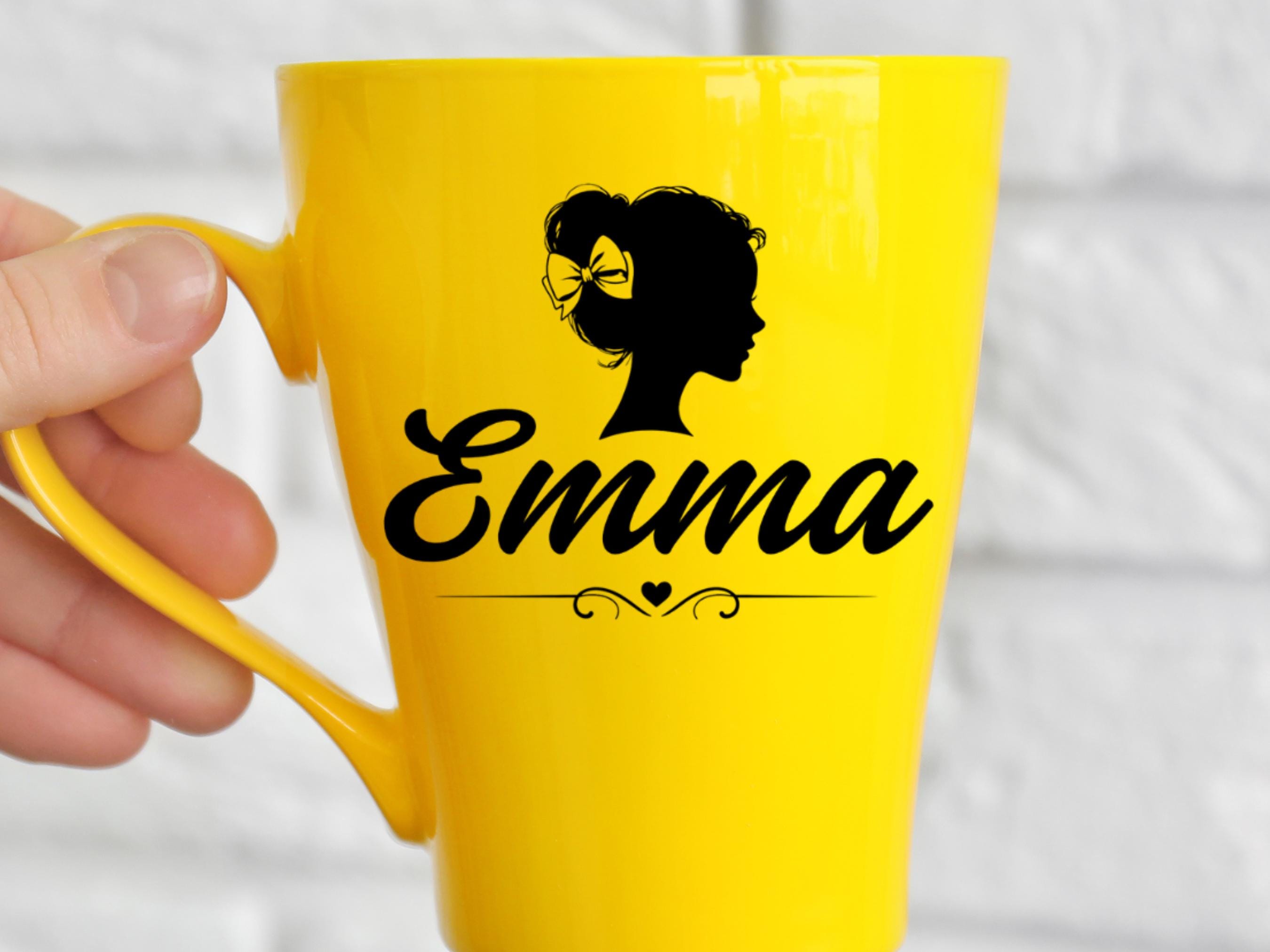 Emma SVG Girl Silhouette - Personalized Girl Name Shirt | Hand