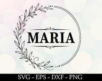 Maria Svg , Maria Baby Name Svg, Maria Wedding Name Svg - Etsy
