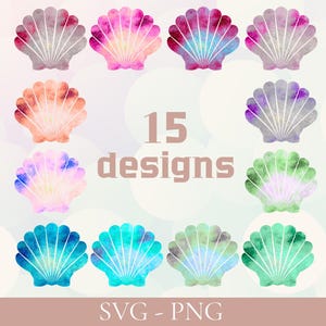 Seashell PNG SVG Clipart Bundle — Coastal Nautical Beach Summer Svg | Ocean Shell Summer Design