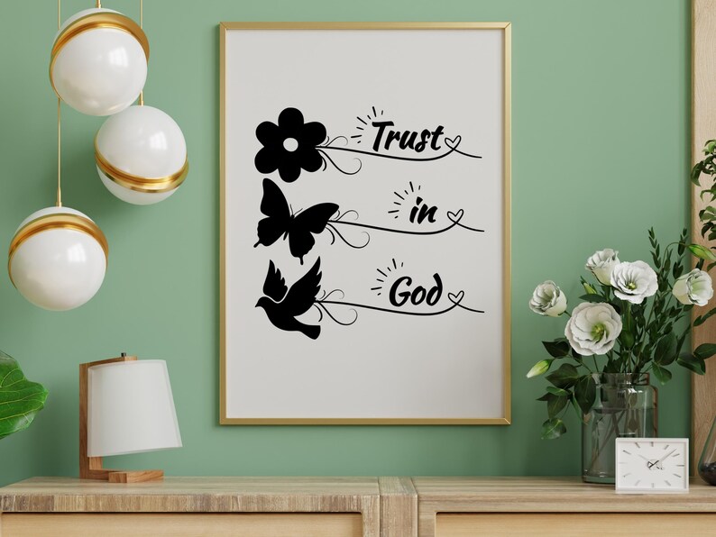 Trust in God SVG: Design for Cricut & Silhouette, Commercial Use - Etsy ...