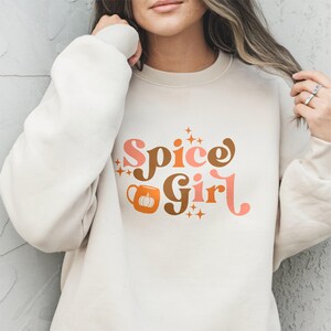 Pumpkin Spice Lover Sweatshirt: Cozy Fall Coffee Crewneck Sandstone
