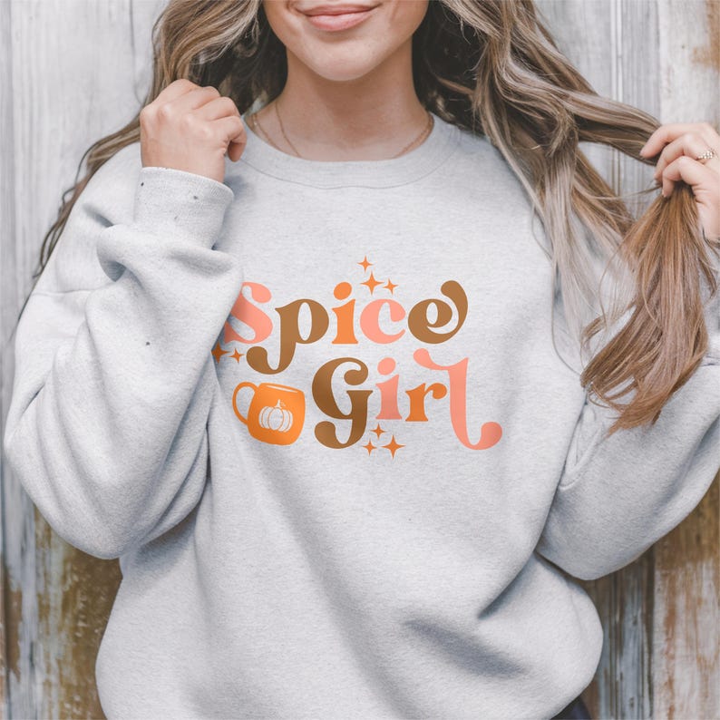 Pumpkin Spice Lover Sweatshirt: Cozy Fall Coffee Crewneck ash