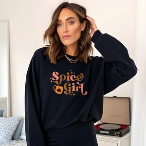 Pumpkin Spice Lover Sweatshirt: Cozy Fall Coffee Crewneck Black