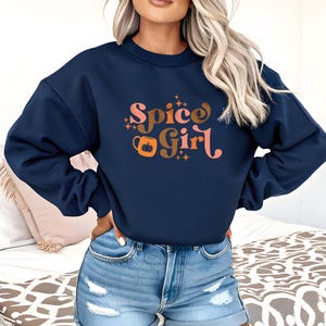 Pumpkin Spice Lover Sweatshirt: Cozy Fall Coffee Crewneck Royal Blue