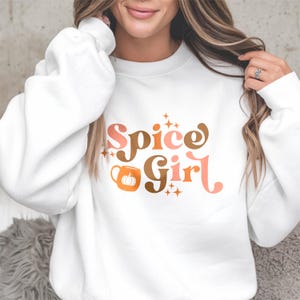 Pumpkin Spice Lover Sweatshirt: Cozy Fall Coffee Crewneck white