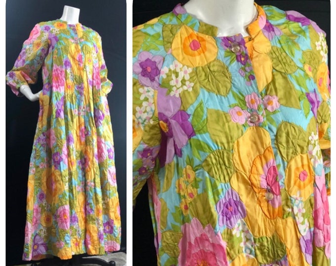 Vintage 1960s Dressing Gown Robe / STELLA FAGIN Light Airy Etsy