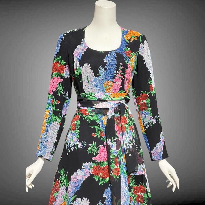 Women's Vintage Floral Casual Flowing Dress main image 1