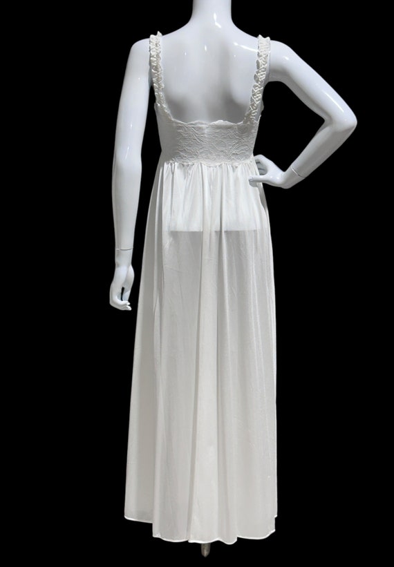 vintage nightgown slip dress, OLGA 92040 Snowy wh… - image 8