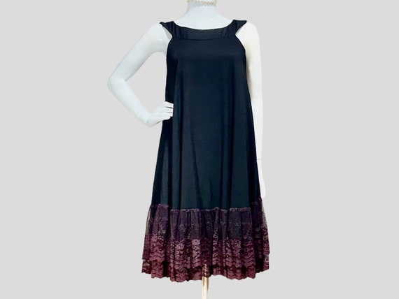 LILLI DIAMOND Vintage 1960s mod party dress, Blac… - image 1